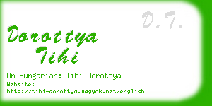 dorottya tihi business card